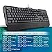 TECKNET Kraken 3 LED Adjustable Backlit Gaming Keyboard and Mouse - Black