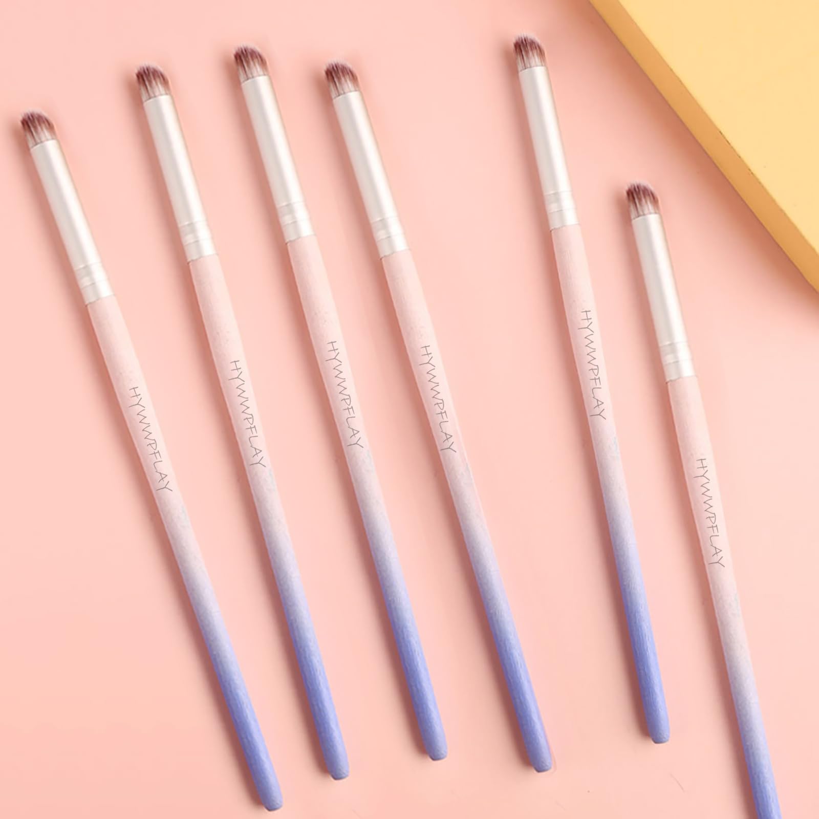 HYWWPFLAY 6pieces Ombre Nail Brush Wood Nail Pen Ombre Brush for Gel Nails Nail Gradient Brush Nail Design Brushes Nail Painting Kit Nail Art Tools Acrylic Nail Accessories - Image 6