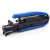 Knoweasy Coax Compression Tool for RG6, RG59 and RG11 Connectors | Electrical and automotive repair; Designed for accurate product selection; Practical for professional and DIY projects