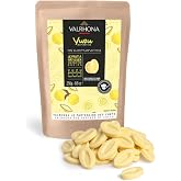 Valrhona Premium Yuzu Couverture (Feves). Creamy, Fruity, Easy Melt, Intense Color &amp; Flavor. Imparts Citrus Taste. Make Great Desserts. All Natural. No Preservatives. No Added Color. 250g (Pack of 1)