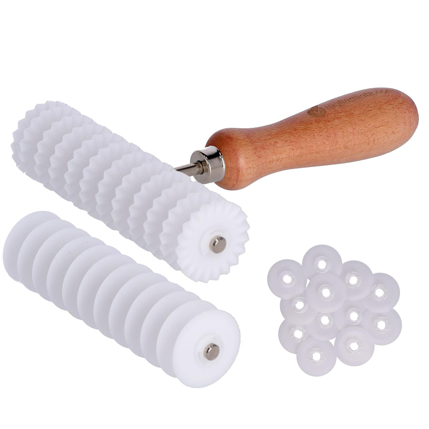 Tagliapasta adjustable 12 blades, Derlin Wood, Diametro lame 40 mm