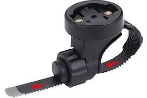 Chrisphil Out-Front Bike Computer Device Mount, Adjustable Handlebar Bracket for Cycling Computers, Lights Universal Fit for 25-32mm Bars, Tool-Free Installation