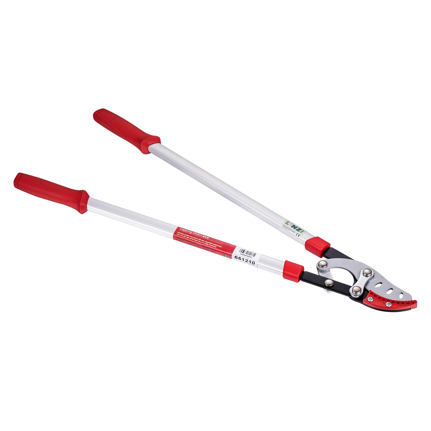 LINZI Anvil Loppers Heavy Duty 820mm, SK-5 Steel Blades 50mm Cutting Capacity, Aluminiun Handle, Lever Design Garden Manual Pruning Shears Pruners Scissors for Branches Twigs and Hedges 651210