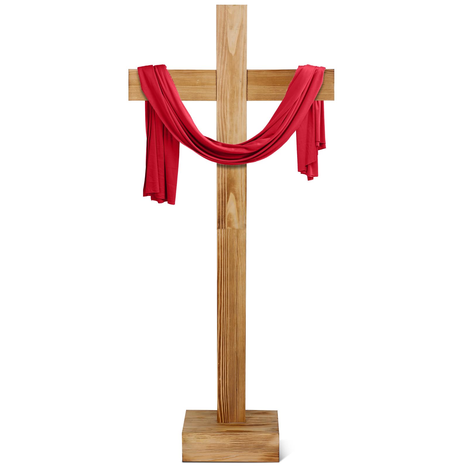 Photo 1 of Lineshading 36 Inch Easter Extra Large Wood Cross Unfinished Standing Cross Decor He Is Risen Outdoor Decorative Jesus Christ Catholic Crafted Wall for Home Wedding Communion Church Decor