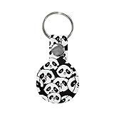 Yzaoxia Cute Panda Print Apple Airtag Case