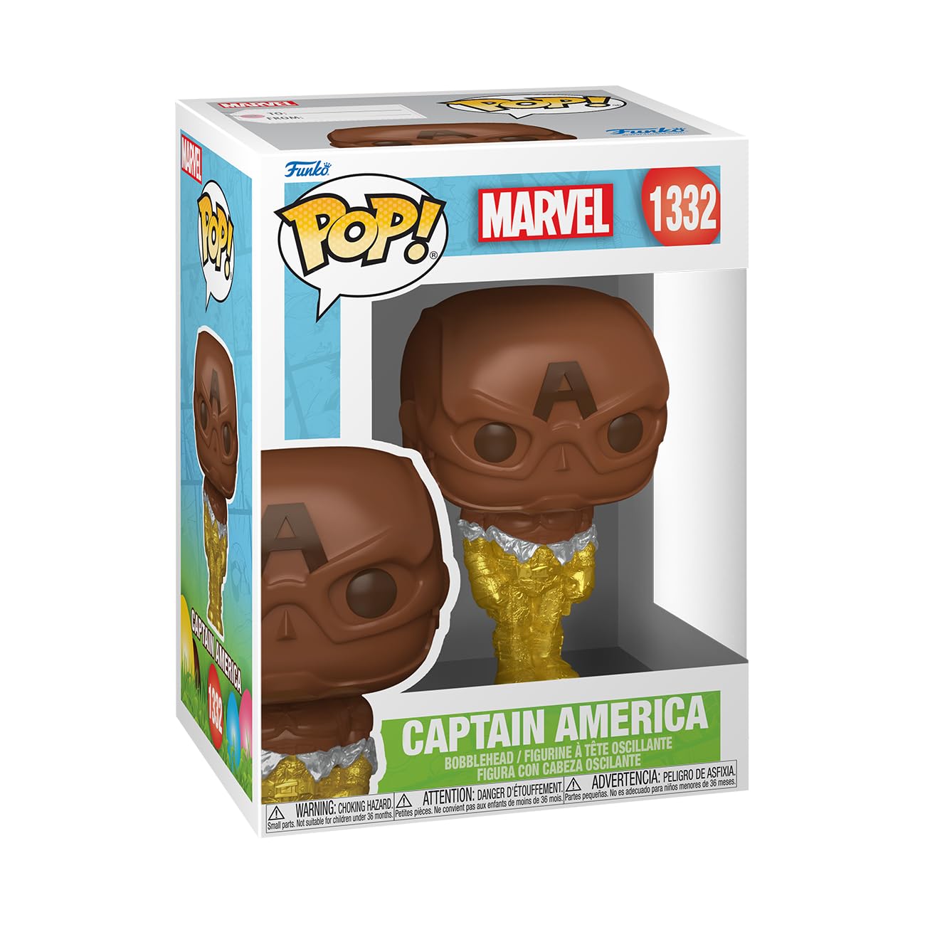 Funko POP! Marvel: Captain America - Easter Chocolate - Marvel Comics - Collectable Vinyl Figure - Gift Idea - Official Merchandise - Toys for Kids & Adults - Comic Books Fans