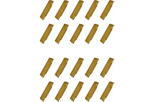 Zorqon 20Pcs MGMN150-G (1.5mm) Grooving Cut-Off Carbide Inserts, CNC Grooving Turning Inserts Cutters for MGEHR/MGIVR, Cut-Off Lathe Grooving Tool Holder with CVD Yellow Coating