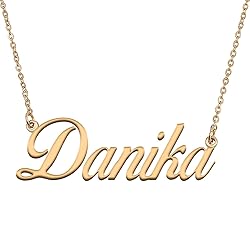 HUAN XUN Customized Custom Simple Any Name Necklace
