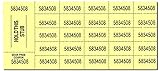 Auction Tickets - 500 Sheets - Yellow