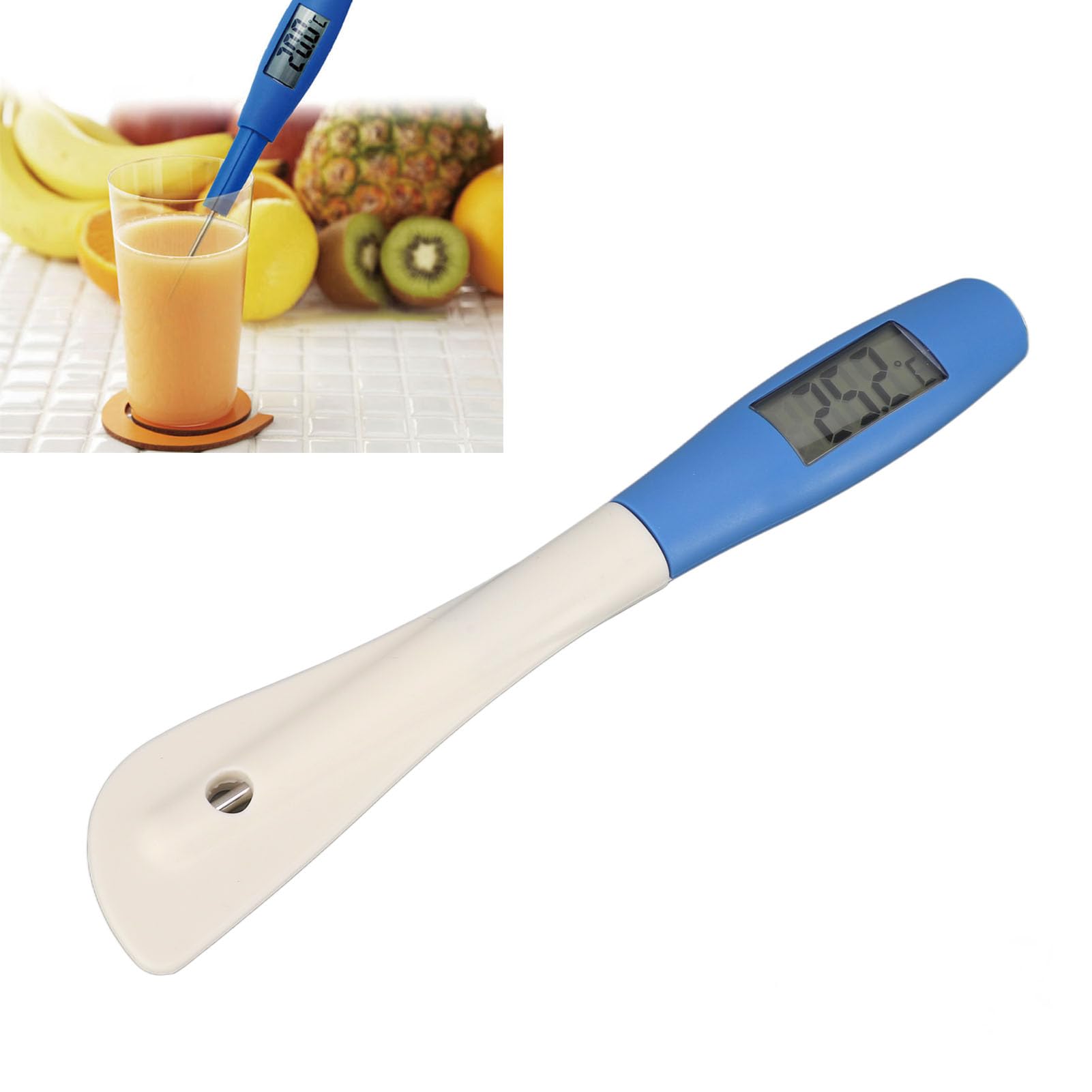Versatile Candy Spatula Thermometer, Integrated Accurate 160mAh Silicone Digital Cooking Thermometer for Precise Temperature Control in Chocolate, Jam, and Meat Recipes