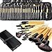 Makeup Brushes, Makeup Brush Set, MONOLED 32 PCS Natural Synthetic Bristle Wooden Handle Cosmetics Foundation Eyeliner Mascara Eyeshadow Face Powder Blush Lipstick Makeup Brush