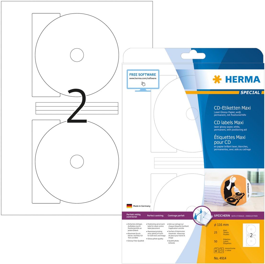 Cd Etiketten Kostenlos Drucken erstellen