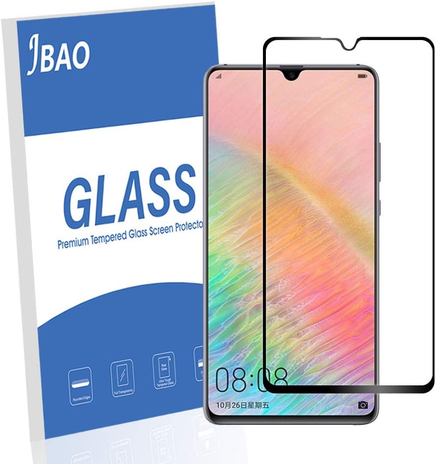 Jbao Direct for Huawei Mate 20 X Screen Protector (2 Pack) (Black)