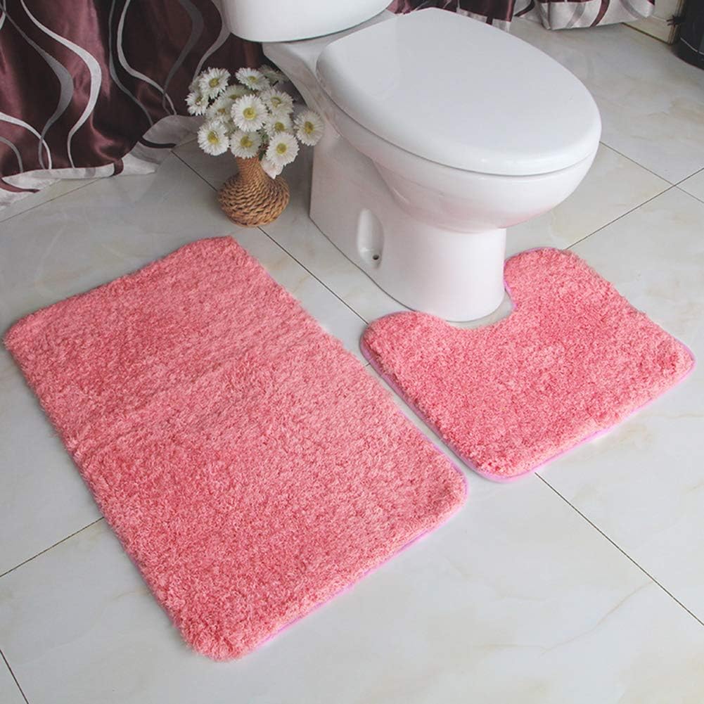 Bathmats, Rugs & Toilet Covers Home & Garden Pink IKEA TOFTBO Soft Microfibre Non Slip Backing