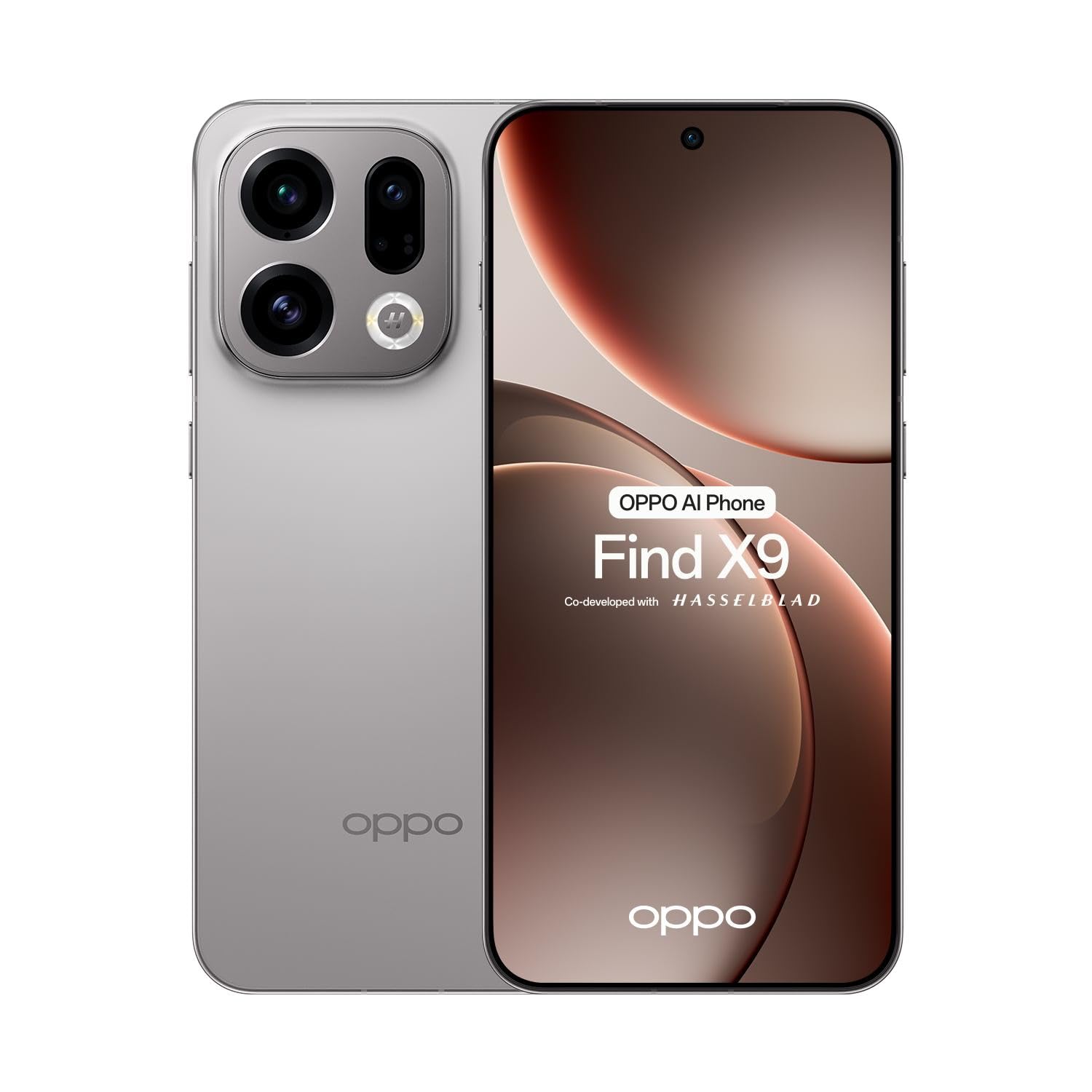 OPPO Find X9 Dual-SIM 512GB ROM + 12GB RAM (GSM Only | No CDMA) Factory Unlocked 5G Smartphone (Titanium Grey) - International Version
