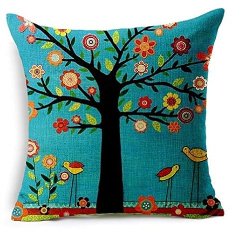 Oyedens Blauer Wald Kissenbezug Kissen Kissenbezüge Kissenhülle Kopfkissenbezug Bettkissenbezug Pillowcase - Für Schlafsofa H