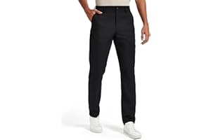 VYTROON Men's Classic Fit Stretch Golf & Dress Work Pants 30''/32''/34'' - All-Day Comfort Performance Trousers for Business & Travel