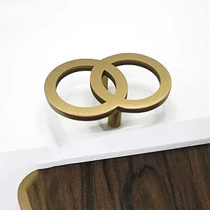 Tiradores cocina , Sólidas asas de latón círculo, Muebles gabinete tira