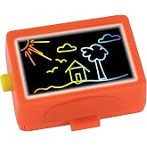 World's Smallest You Create Light Box Scratch &amp; Draw Art Kit, Complete with a Light Box, Scratch Paper, and Scratch Pencil, Create and Illuminate Multi Color Art, Miniature Art Set, for Ages 6+