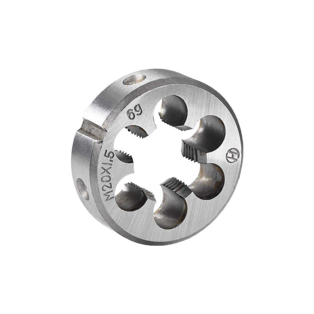 sourcing map M20 X 1.5 Metric Round Die, Machine Thread Right Hand Threading Die, Alloy Steel Screw Thread Cutting Die