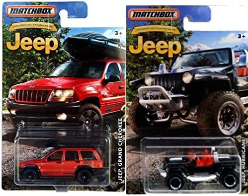 Matchbox Exclusive Jeep Anniversary Edition Jeep Grand Cherokee &amp; Jeep Hurricane 2-Car Set