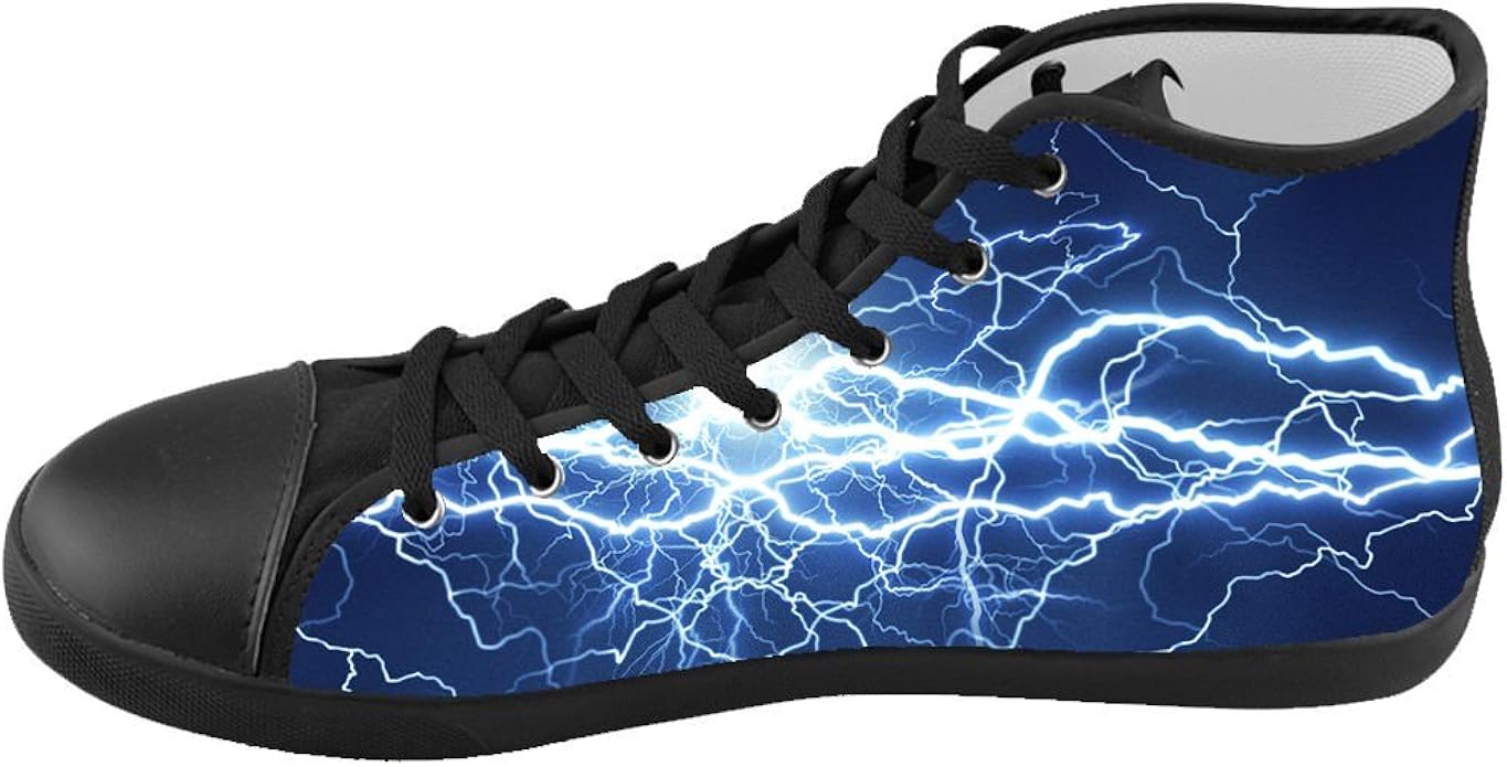 Custom Kid's Shoes Lightning Top Canvas Sneakers