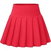 NUMYEAN Girls Uniform Skirts Pleated Uniform Tennis Skort with Pockets for Toddler Girl 2-12 Years