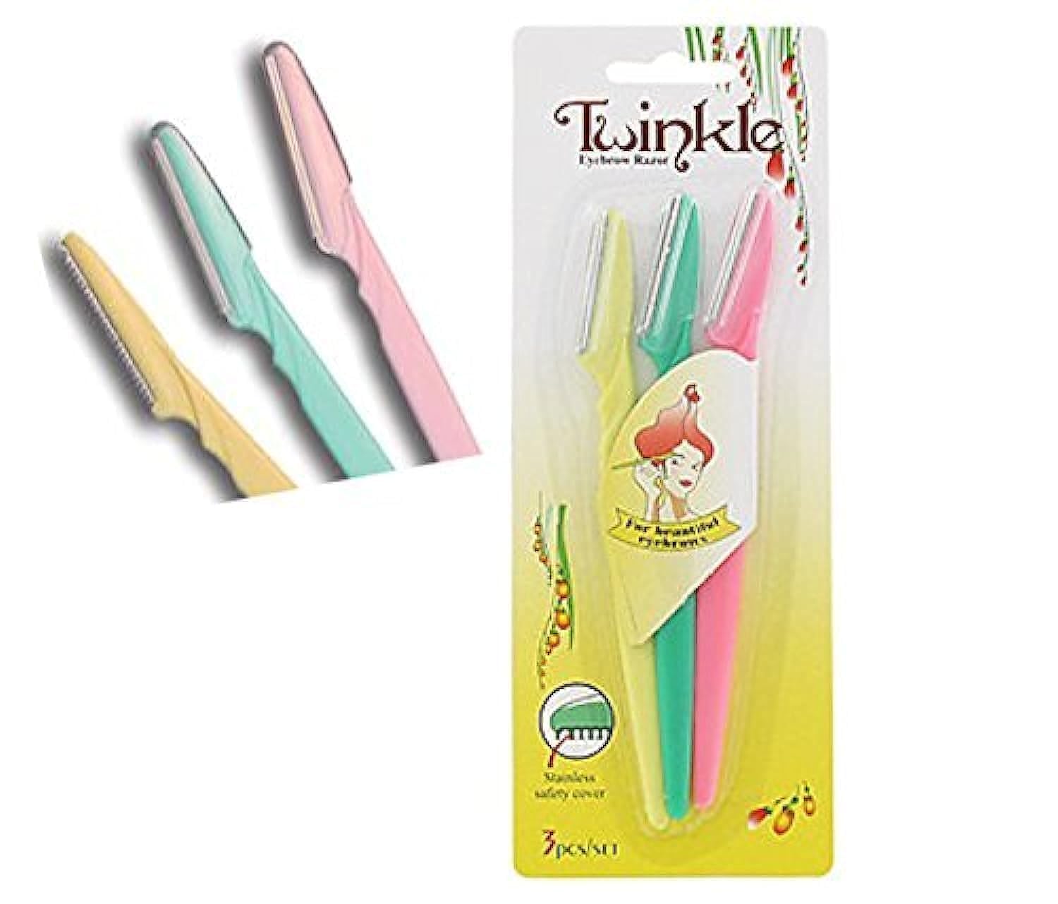 Razor eyebrow shaper Trimmer Twinkle Face Bikini Hair Removers 3pcs Set