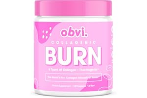 Obvi Collagenic Burn | Supports Metabolism, Energy, Focus | Collagen Peptide-Infused Thermogenic Supplement | Supports Curbing Cravings, Supports Healthy Hair, Skin, Nails, Joints | 30 Servings