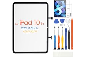 ARSSLY Screen Replacement for iPad 10 (10th Generation) 10.9" Touch Screen Digitizer for iPad 2022 A2696 A2757 A2777 Touchscreen Glass Panel & Repair Tools (Not LCD Screen)