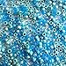 Light Blue Mix Plastic Pony Beads 6x9mm, Made in The USA, 1000 Beads, Assorted Multi Color, Bulk Package for Making Bracelets Arts & Crafts