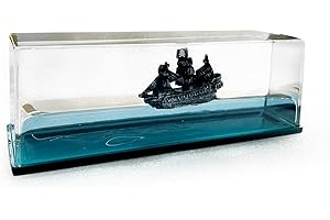 ARIOLUER Cruise Ship Fluid Drift Bottle Relaxing Toy Pirate Ship Acrylic Model Home Decor - The Pirate Ship That Never Sinks Decoration for Car Decoration Display Cases and Gifts
