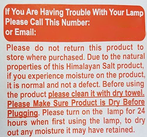 HIMALAYAN GLOW SALT LAMP WITH DIMMER SWITCH 5-7 LBS