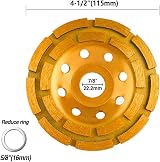 Gunpla 115mm Diamond Grinding Disc Cup Wheel for Concrete Granite Stone Masonry view 2