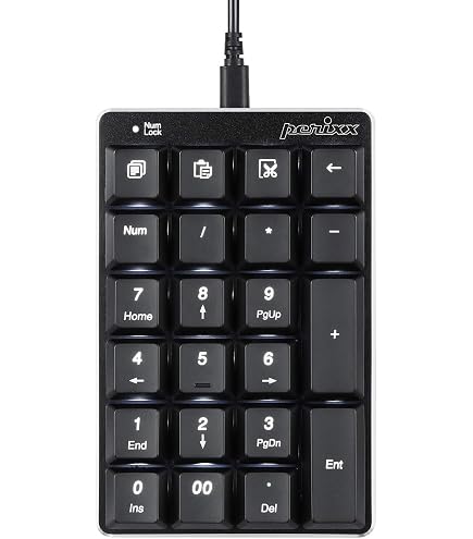 Amazon.com: Qisan Mechanical Numeric Keypad Brown Switch Wired Ice