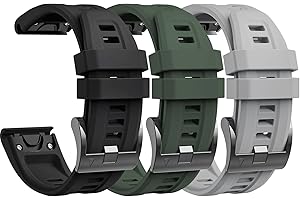 lepmok 20mm Women Band for Garmin Fenix 7S/Fenix 7S Solar/Fenix 7S Sapphire Solar/Fenix 6S/Fenix 6S Pro/Fenix 5S/Fenix 5S Plus (3-Pack)