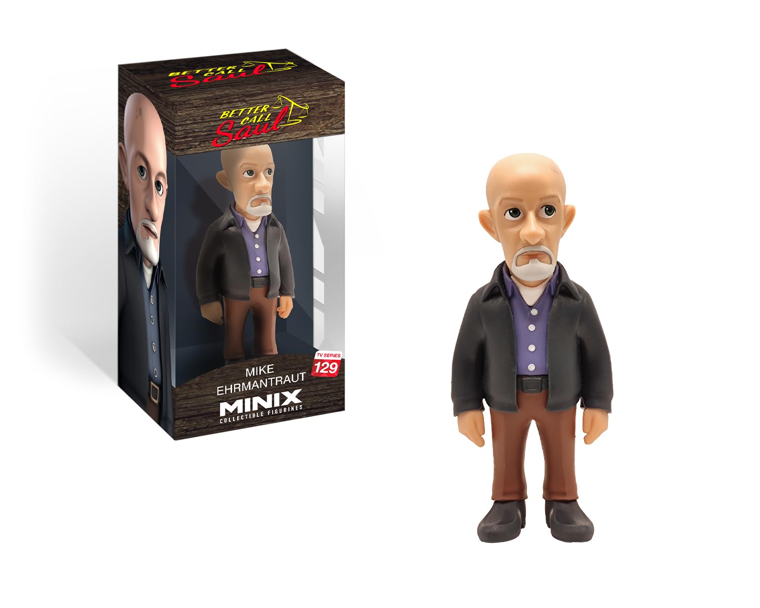 MINIX Bandai Mike Ehrmantraut Model | Collectable Mike Figure From The Better Call Saul TV Series | Bandai Better Call Saul Toys Range | Collect Your Favourite Better Call Saul Figures — image 1