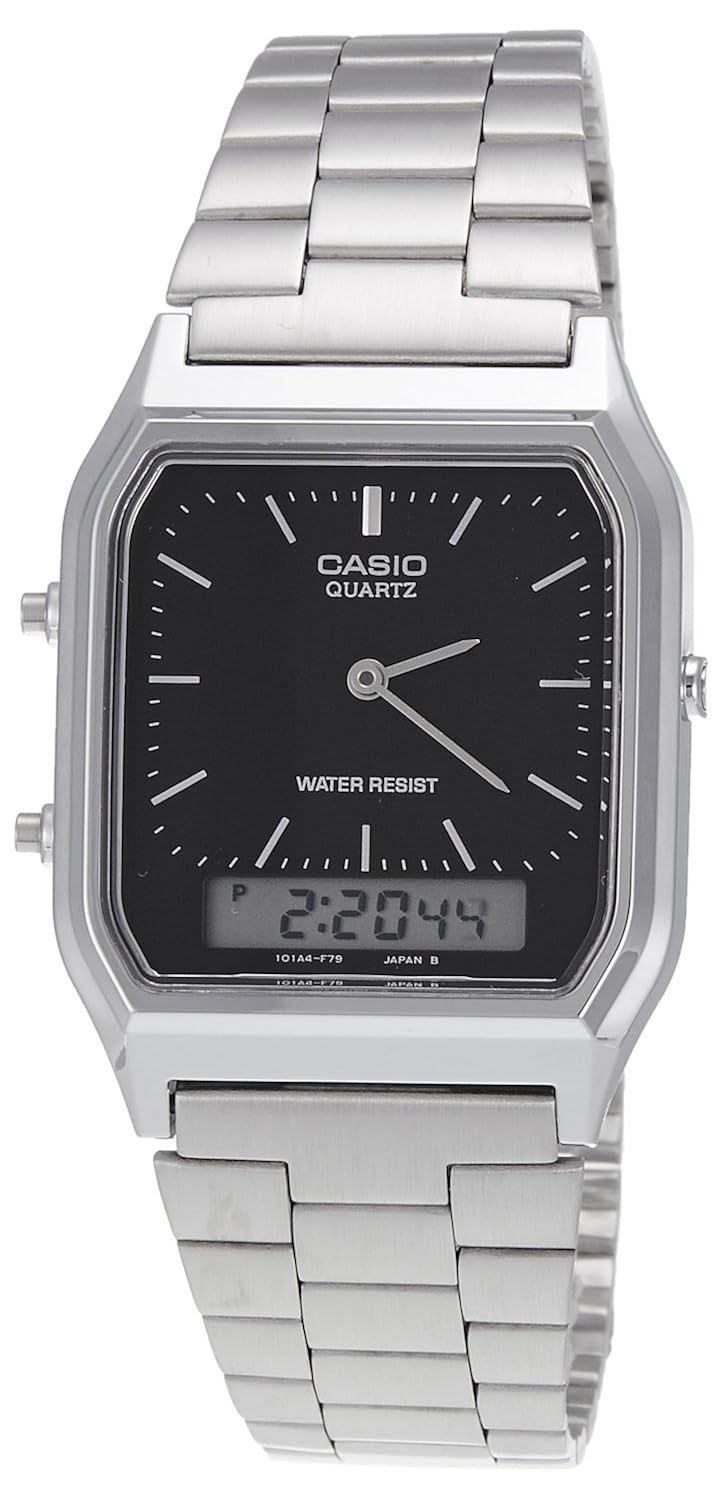 Buy Casio Vintage Series AnalogDigital Black Dial Men's Watch AQ