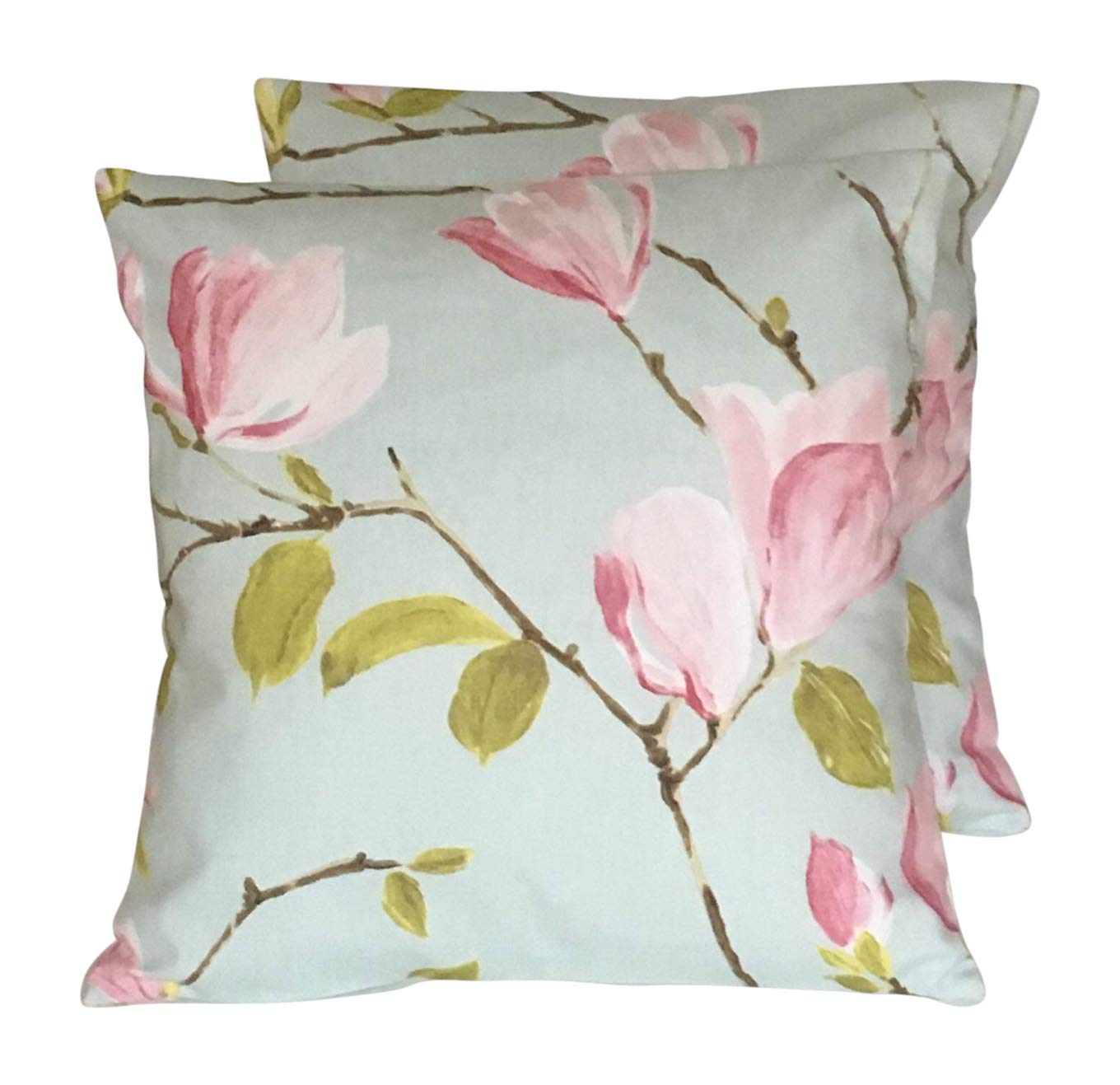 2 x 16" (40cm x 40cm) HANDMADE PRESTIGIOUS SAYURI DUCK EGG BLUE PINK