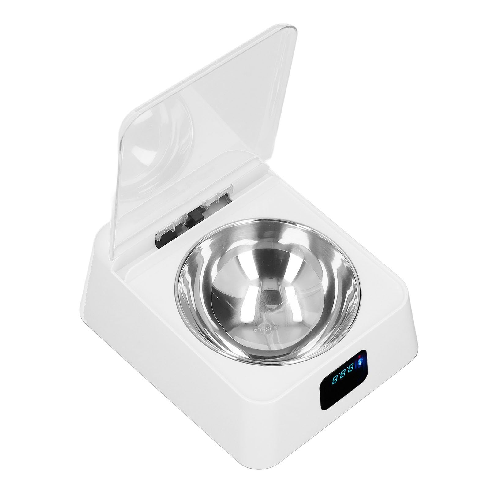 Syrisora Pet Smart Feeder Induction Lid Opening Rechargeable Dog Cat Feeding Bowl for Small Medium Pet 350ml
