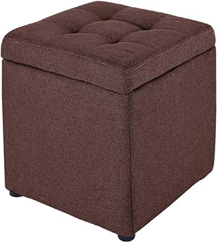 Amazon Com G Z Small Square Storage Ottoman With Hinged Lid Cube