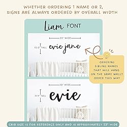 Custom Wood Name Sign for Nursery or Kids