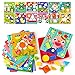 Korano Button Art Color Matching Mosaic Pegboard Set ,Early Learning Educational Toys for Kids