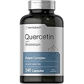 Horbäach Quercetin with Bromelain Supplement | 240 Capsules | Non-GMO and Gluten Free