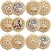 ALICE 12 Sets Gleamy Boutique Compact Mirror, Folding Mirrors With Gift Box-Golden
