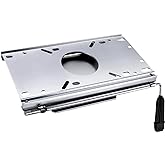 Manumarine Aluminum Fore &amp; Aft Boat Seat Slider, Universal Fit Most Standard Boat Seat Mount and Pedestals 5 * 5 inch