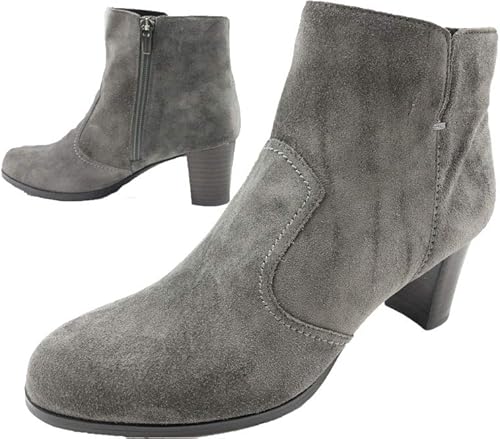 Amazon リーガル F85l 本革 ショートブーツ 太ヒール レディース ブーツ ブーティ