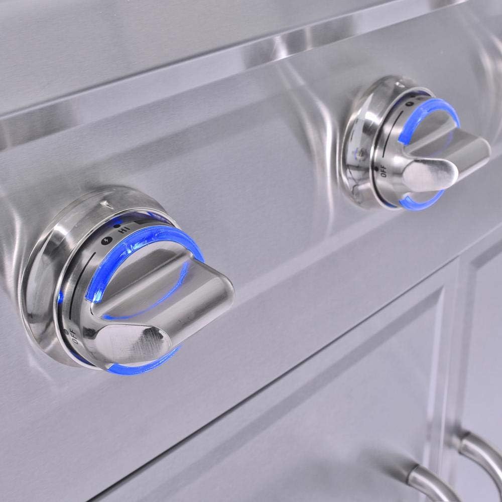 review 3 Embers 6 Burner Stainless Steel Dual Fuel Propane Gas Grill