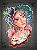 Marked in Ink: A Tattoo Coloring Book by Megan Massacre