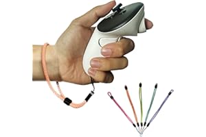 MUAGOCHIC Improved Replacement Reflective Wrist Straps for Oculus Quest 3 Gen Controller, Sturdy Comfy Adjustable Hand Strap for Oculus ORANGE
